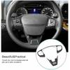 For Ford Bronco Sport 2021-2022 Carbon Fiber Steering Wheel Frame Cover Trim 2P