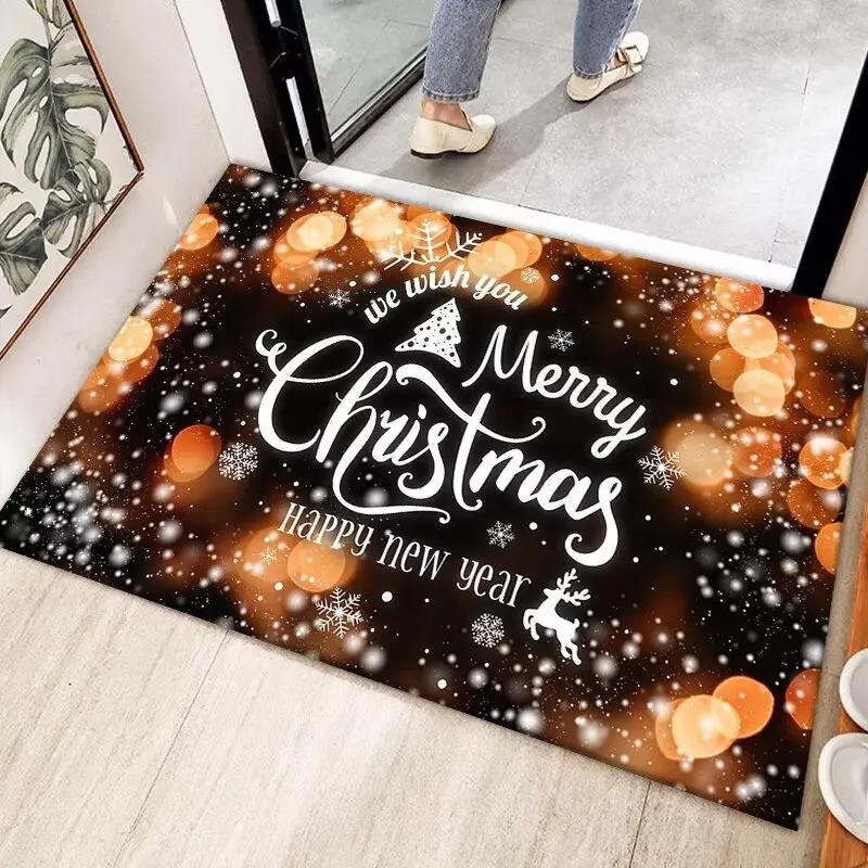 Weihnachts-Foyer-Anti-Rutsch-Matten Kaffeetisch-Matten Badezimmer- und Schlafzimmer-Anti-Rutsch-Teppiche und -Läufer und Familienparty-Dekorationen