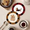 Rubber Cartoon Animal Coaster Set With Absorbent Fastdry Surface For Home Use