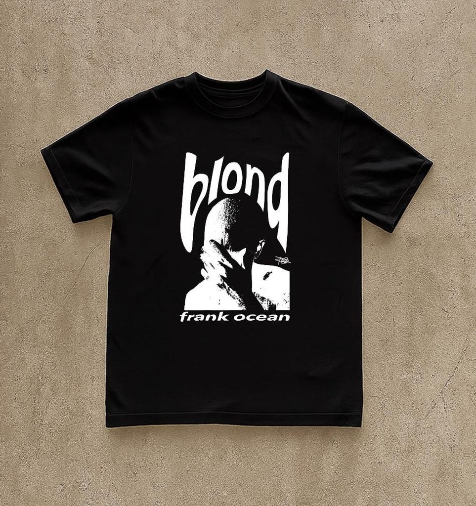 Rapper Frank Retro Graphic T Shirt Men's Hip Hop Ocean Album Clothing T-Shirts Y2k Unisex Blond Fashion Oversized Cotton T-shirt