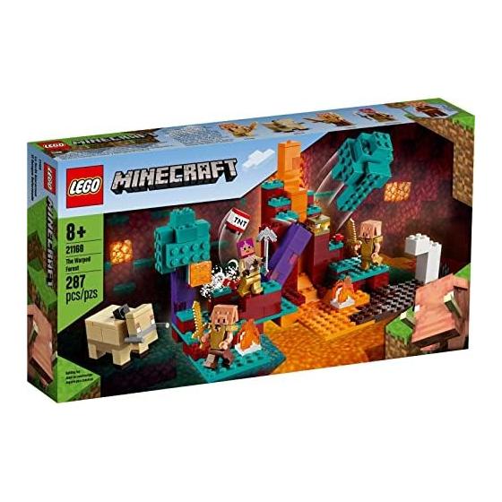 LEGO Toy Minecraft Warped Forest Boys Girls Minecraft Children s Goods Game Toy Educational Toy Birthday Present Gift LEGO Block 21168 8 years old