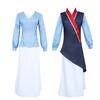 Fa Mulan Hua Mulan Cosplay Costume Performance Clothes Dress One Piece Mulan Chinese Style Costume Transformation Disguise Cosplay Cultural Festival