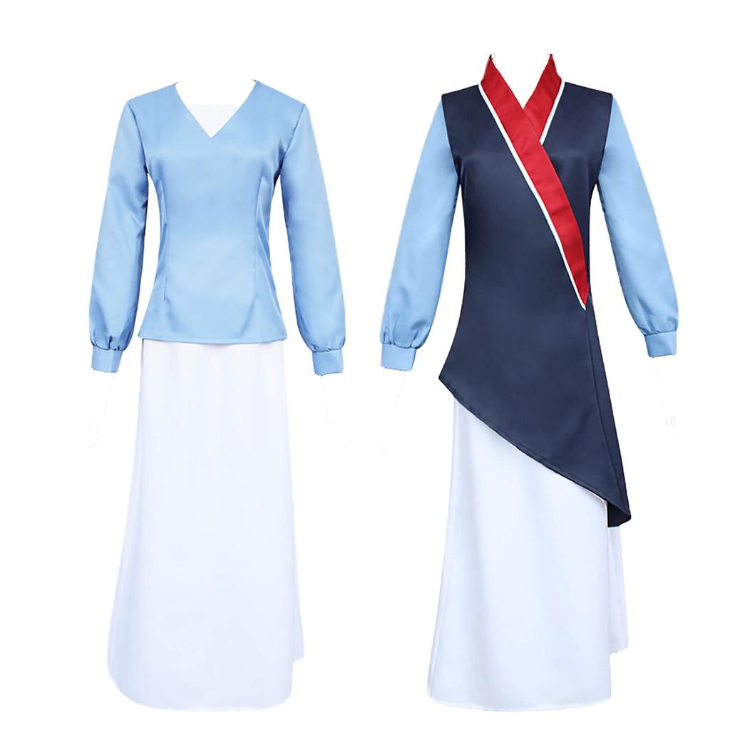 Fa Mulan Hua Mulan Cosplay Costume Performance Clothes Dress One Piece Mulan Chinese Style Costume Transformation Disguise Cosplay Cultural Festival