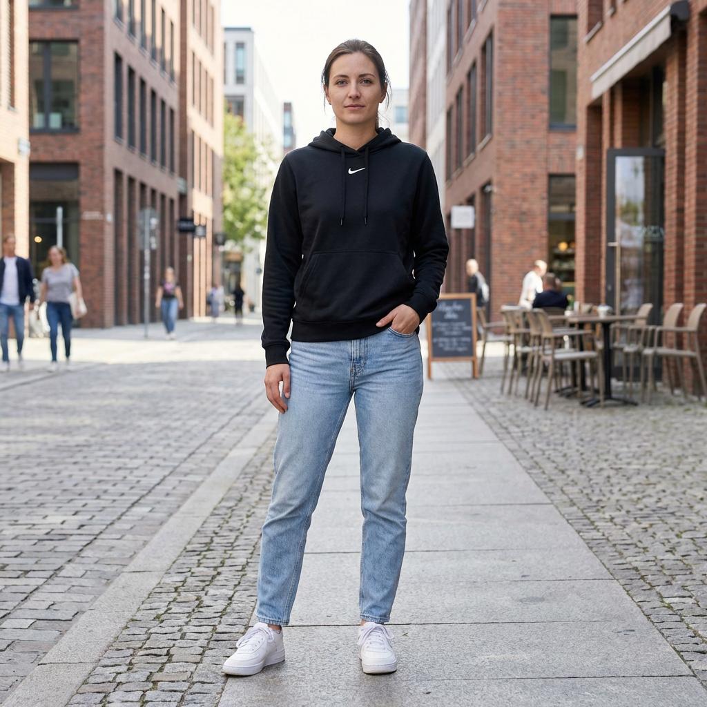 Nike Casual Logo Hoodie Women Hoodies Black DD5119-010