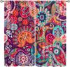 Insulated Colorful Floral Curtains Vintage Tribal Ethnic Abstract Paisley Mandala Pattern Print Bedroom Curtain Boho Polyester Washable Sleeping Area