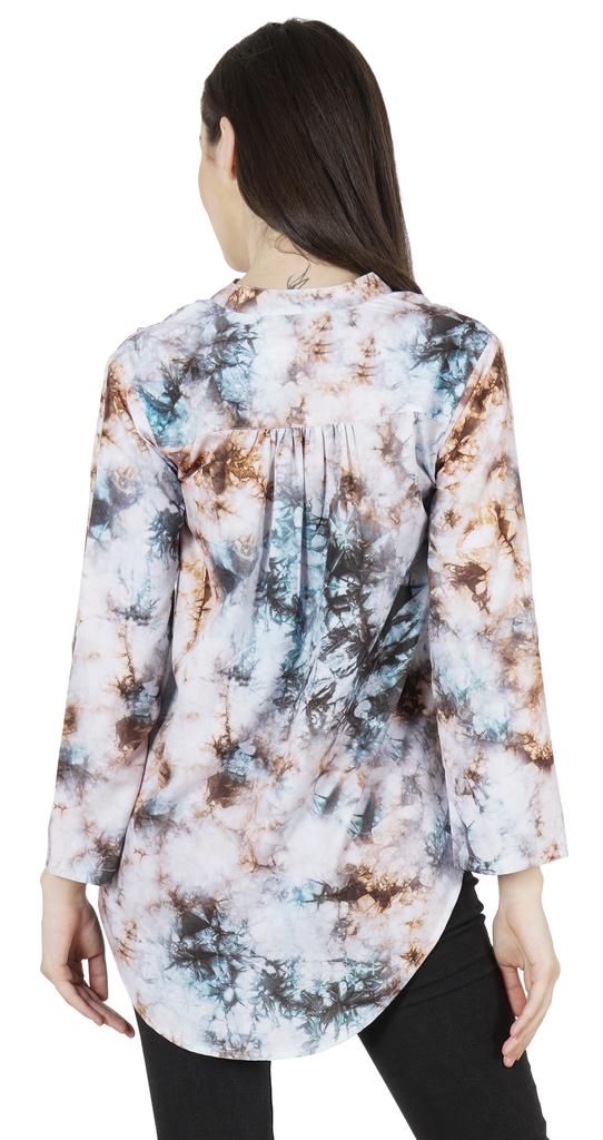 Inkmeso Stylish Printed Full Sleeves Casual Top For Women Comfy Basic Summer Tee