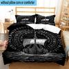 Viking Ship At Sea 3pcs Bedding,Including 1pc Duvet Cover And 2pcs Pillowcases Perfect for Christmas,Ideal for Bedroom, Dormitory