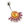 Les Trésors De Lily [D9244] - Body Piercing 'Paon' Rose