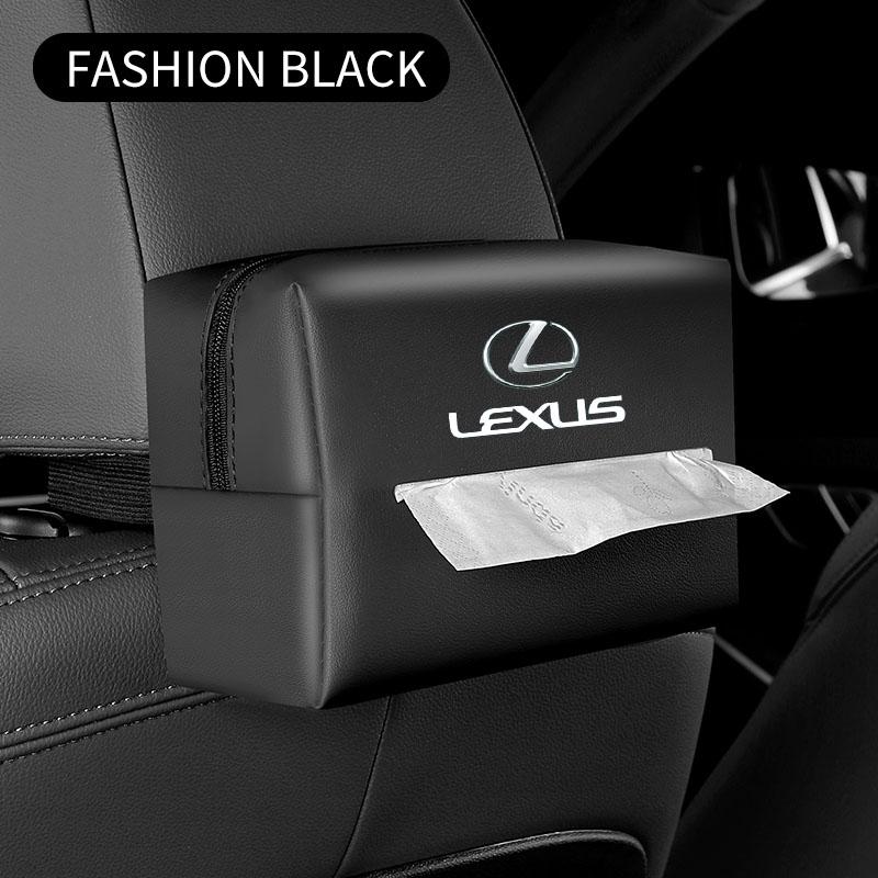 PU Leather Car Tissue Box Facial Tissue Storage Bag For Lexus FSPORT LBX NX RX 350h 450h ES UX 300e GS IS LS LX CT LC RC GX460