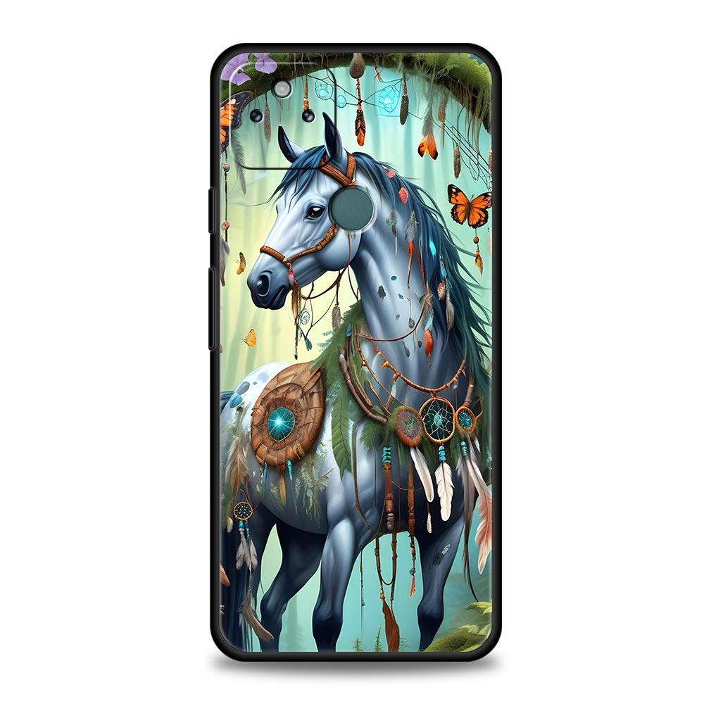 

Phone Case Cover for Google Pixel 10 9 8 7 6 7A 6A Pro Shockproof Soft TPU 10 9 Pro XL Shell Capas Fundas Horse Animal Coque Bag Pixel 10 Pro