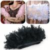 10-15cm Coffee Turkey Feather Trim Feathers Fringe Ribbon DIY Sewing Clothing Handwork Wedding Dress Crafts Party Decorations