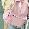 Braided Rope Bag Charm Lovely Heart Keychain Handbag Pendant Ornaments Bows Keyrings Fashion Keyholders