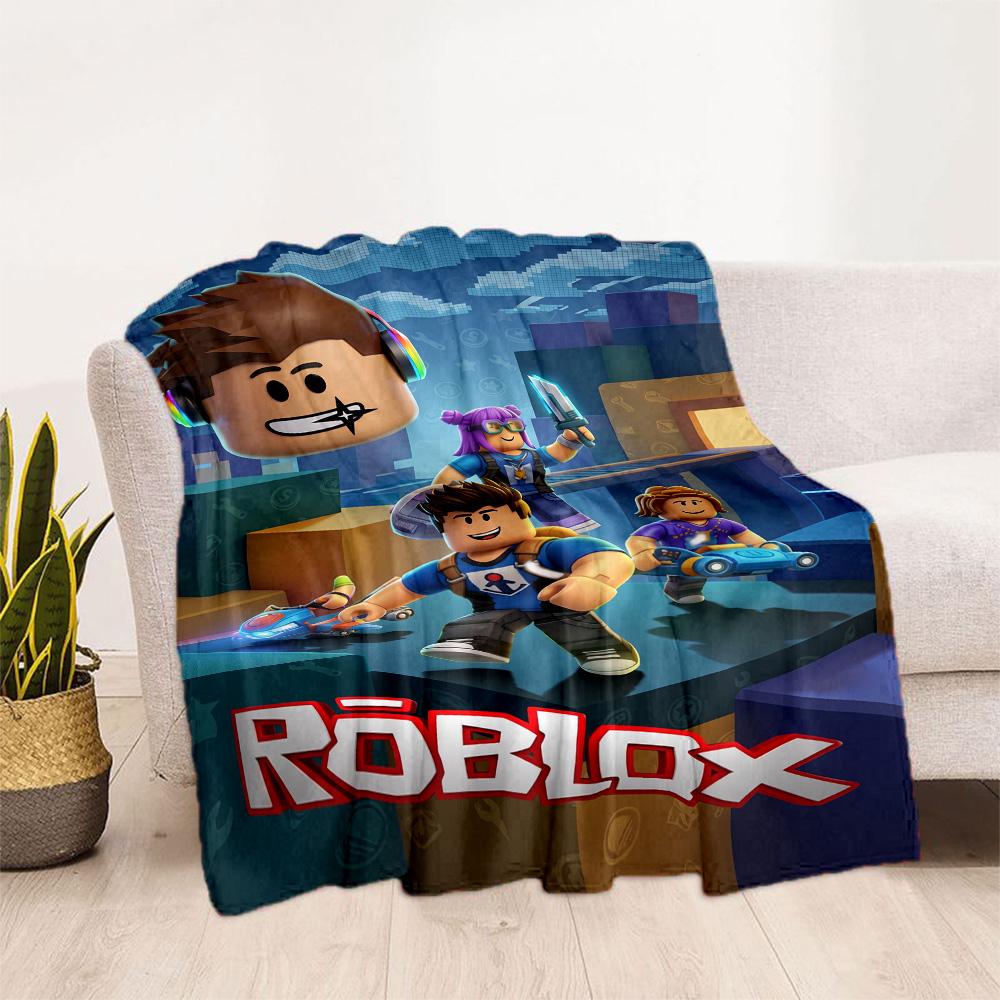 Roblox 234 Blanket Soft Warm Cozy Suitable for Bed Picnics Office Four Seasons Universal Playful Design Unique Gift for Family and Friends Camping
