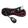 LED Light Bar Wiring Harness Kit, 300W 2 S 16 AWG Universal LED Wiring Harness with 12V 40A Relay On & Off Switch