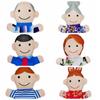 Plush Toy Family Members Hand Puppets Family Members Cloth Adorable Figures Puppets  Children Toys