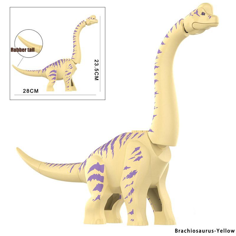 

MOC Jurassic Dinosaurs World Dino Park Big Brachiosaurus Model Building Blocks DIY Dinosaur Figures Bricks Toys For Kids Gifts