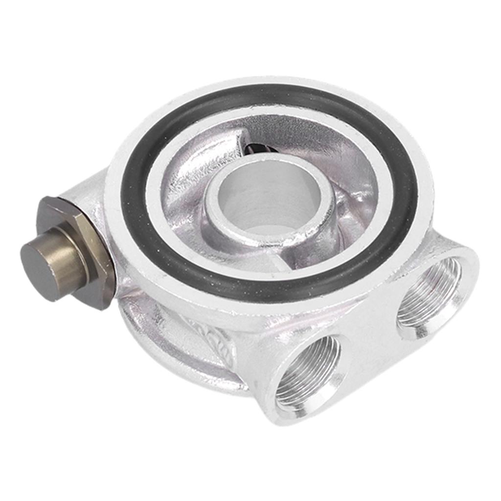 Set Adattatore Termostato Piastra Sandwich Filtro Raffreddatore Olio Raccordo AN10 M18x1.5mm Universale per Auto