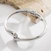 Stainless Steel Multi Layer Crossing Bangles for Women Girls Open Adjustable Arm Cuff Bracelets Special Design Jewelry Gifts