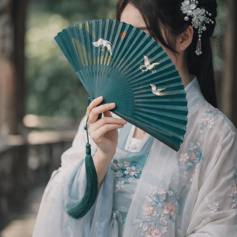 Vintage Carved Hollowed-Out Fan Traditional Handheld Fan Bamboo Folding Fan  Cultural Event