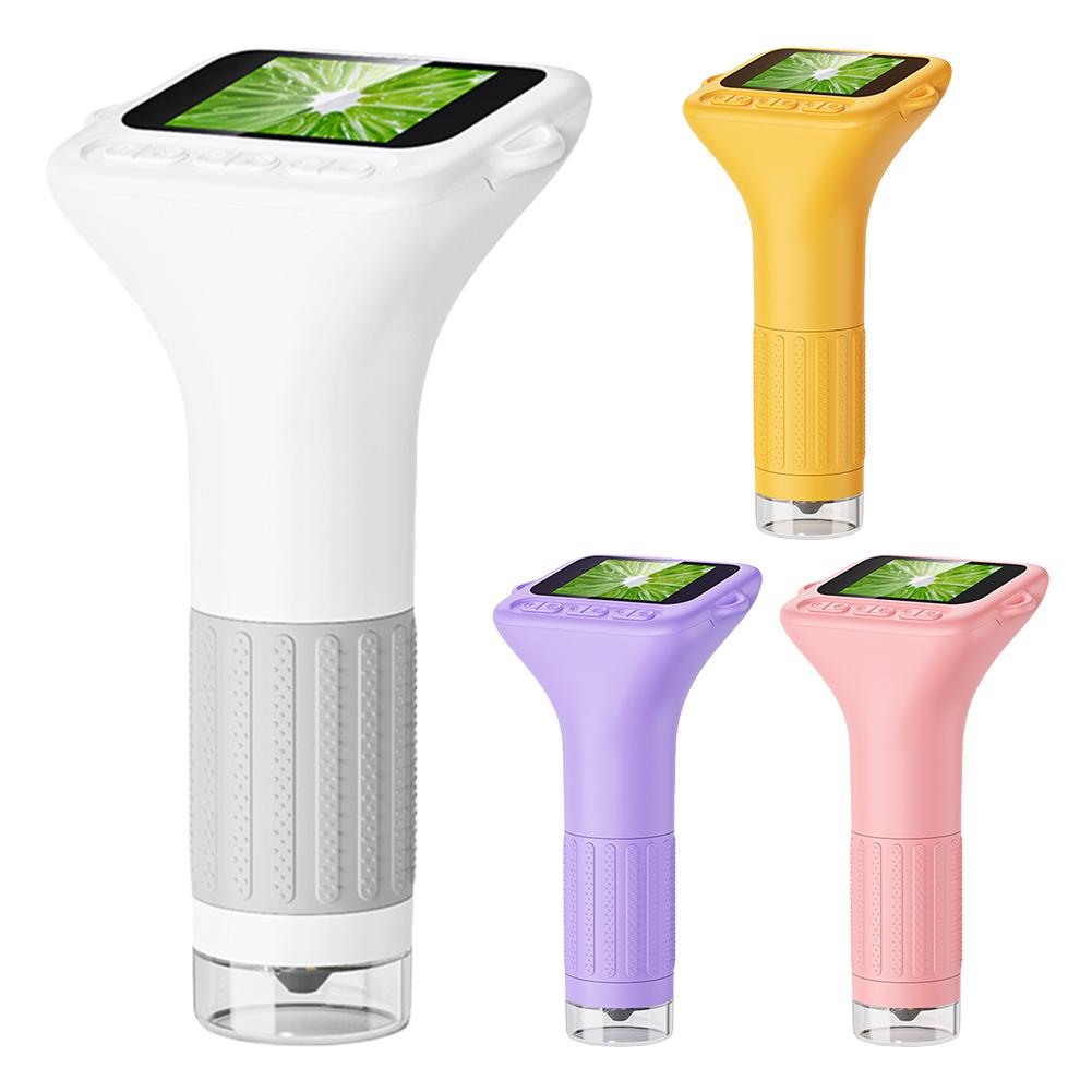 Microscope for Kids 2 Inch IPS Screen Handheld Microscope Camera Portable Handheld Magnifying Glass for Scientific Experiment