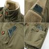 Autumn Winter Men's Fleece Warm Padded Vests Men Stand Collar Army Tactical Waistcoats Men Windbreaker Sleeveless Jackets