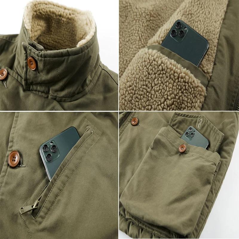Autumn Winter Men's Fleece Warm Padded Vests Men Stand Collar Army Tactical Waistcoats Men Windbreaker Sleeveless Jackets