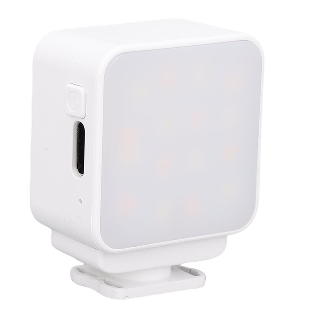 LED Video Light Fit for Pocket 3 Action Camera Fill Light Vlog Selfie Light with 16 LED Beads for Video Recording White
