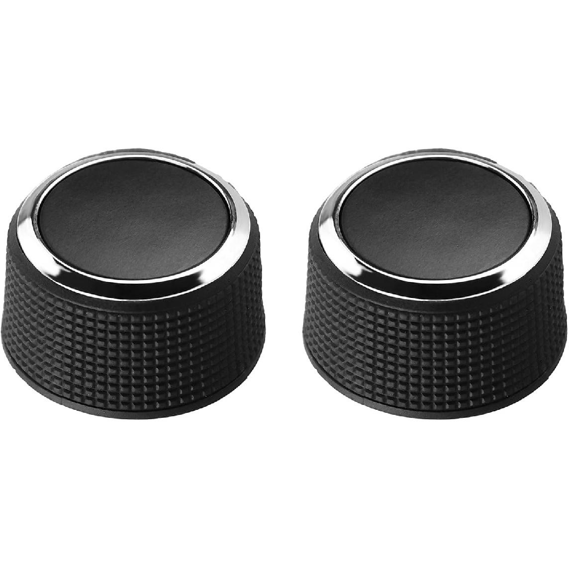 2Pc Rear Control Knobs Audio Radio Buick Compatible for GMC Acadia/Cadillac Escalade/Chevrolet Silverado/Buick Enclave Tuning Knob 2291-2547 Audio
