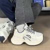 Breathable Sneakers Women's Summer New Versatile Retro Student Casual Shoes Thick-soled Heightening Dad Shoes