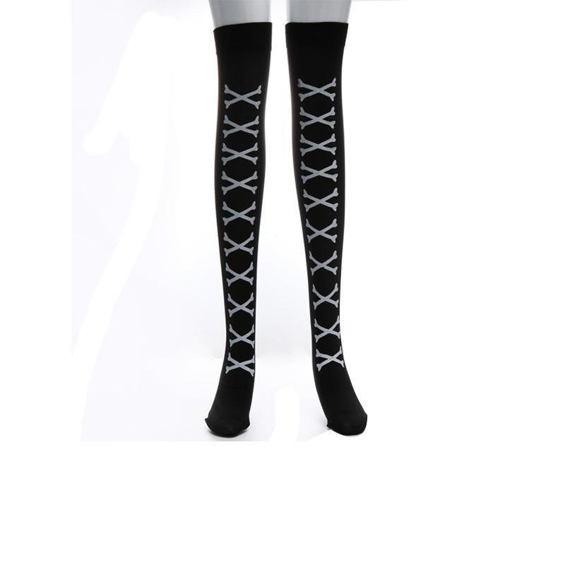 Halloween Party Skeleton Bat Spider Web Stockings Ghost Festival Party Atmosphere Horror Dress Up Stockings