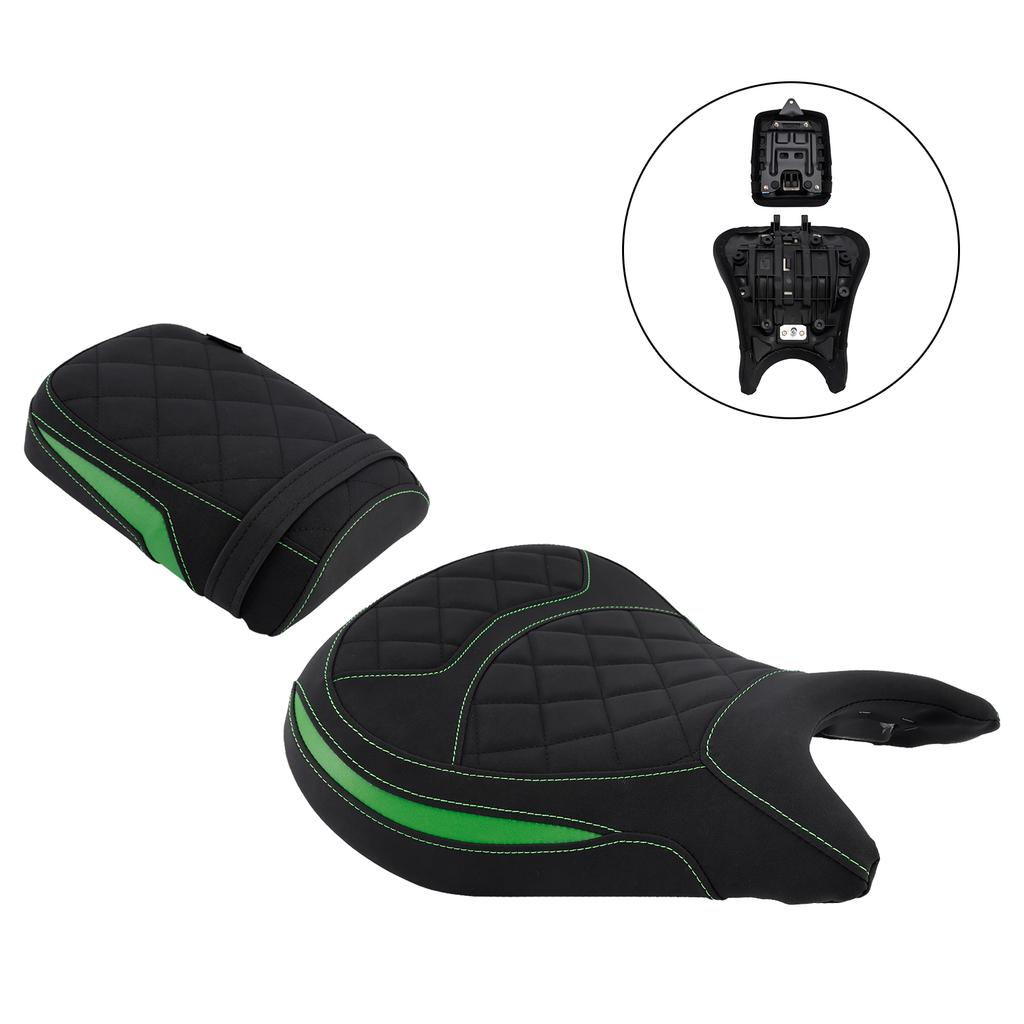 Front&Rear Raider Passenger Kit Lower Green For Kawasaki Eliminator 500 24-25