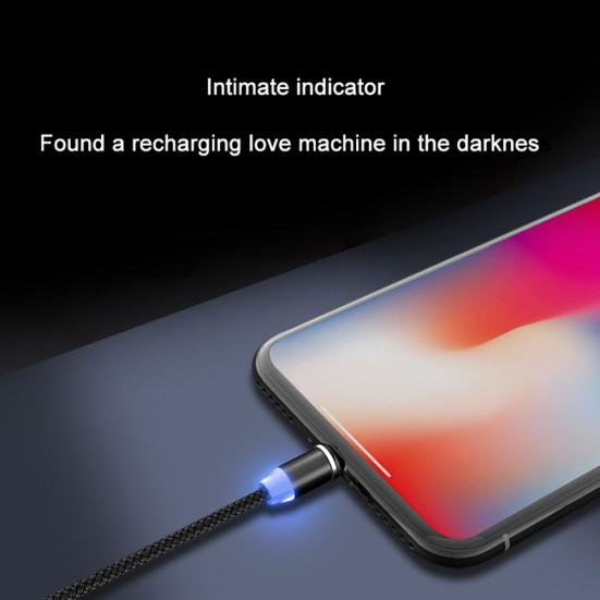 1/2m 3.1A Micro USB Type-C Magnetic Fast Charging Data Cable for Android iPhone