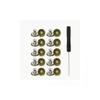 10Pcs Metal Jeans Button 17mm Adjustable Detachable Jeans Button Replacement No-Sewing Screw Button Repair Kit with Screwdriver