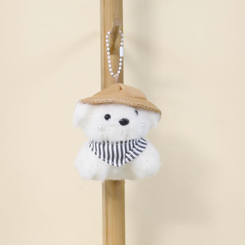 Plush Dog Pendant With Cute Hat For Backpack Decor And Collectible Gift