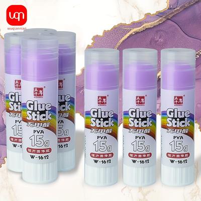 Wqn-2/5 peças Adesivo Sólido Multicolorido 15g Forte Sólido Secagem Rápida Sem Metanol Ferramentas de Arte DIY e Materiais Escolares de Escritório