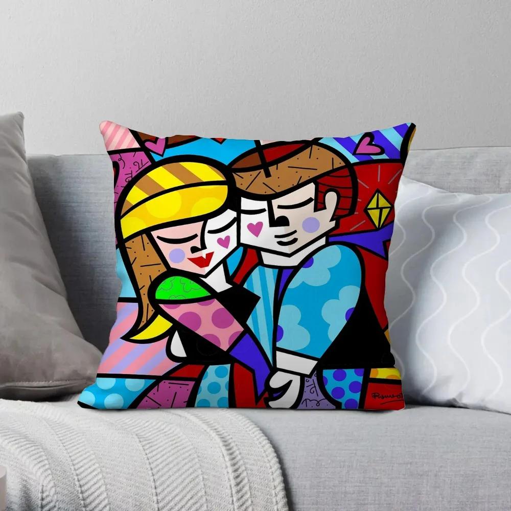 Britto Couch Pillows for Bedroom Pillow Cases for Bed Decorative Sofa Cushion Cover 60x60cm Bedroom Home Decoration Accessories