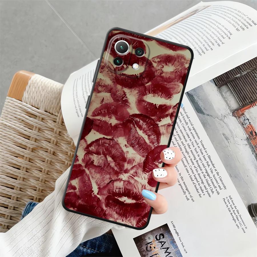

Funda Phone Cover Case for Xiaomi Mi 12X 14 15 Pro 10T 13 Lite 11 11T 12T Pro 12 Creativity Lip Print Xiaomi 13