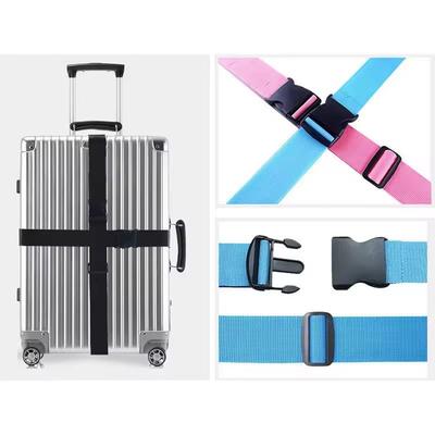 Straight Shaped Luggage Straps for Suitcase, Polyester Luggage Belt with Adjustable Release Buckle Travel Accessory