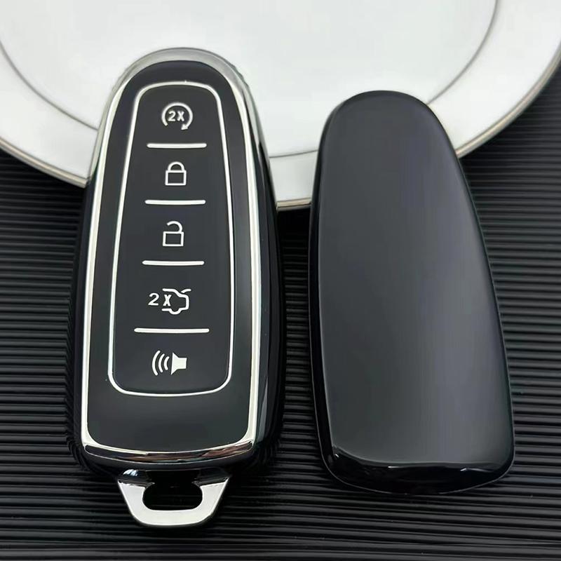 

5 Button TPU Car Key Case Key Shell Cover For Ford Edge Explorer Escape Focus Taurus Flex for Lincoln MKS MKT MKX MKZ Navigator