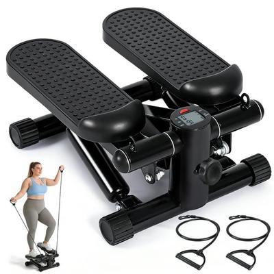 Mini Stepper - NETTLIFE - Compact Model - Resistance Bands - LCD Screen - Adjustable Resistance