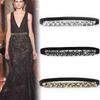 Cintura da Donna Elastica con Strass di Cristallo Lussuosa Cintura in Vita Scintillante Diamante Moda Decorativa da Donna per Abito Party