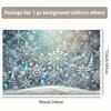 2D Elegant Lace Snowflake Background for Wedding & Newborn Photoshoot