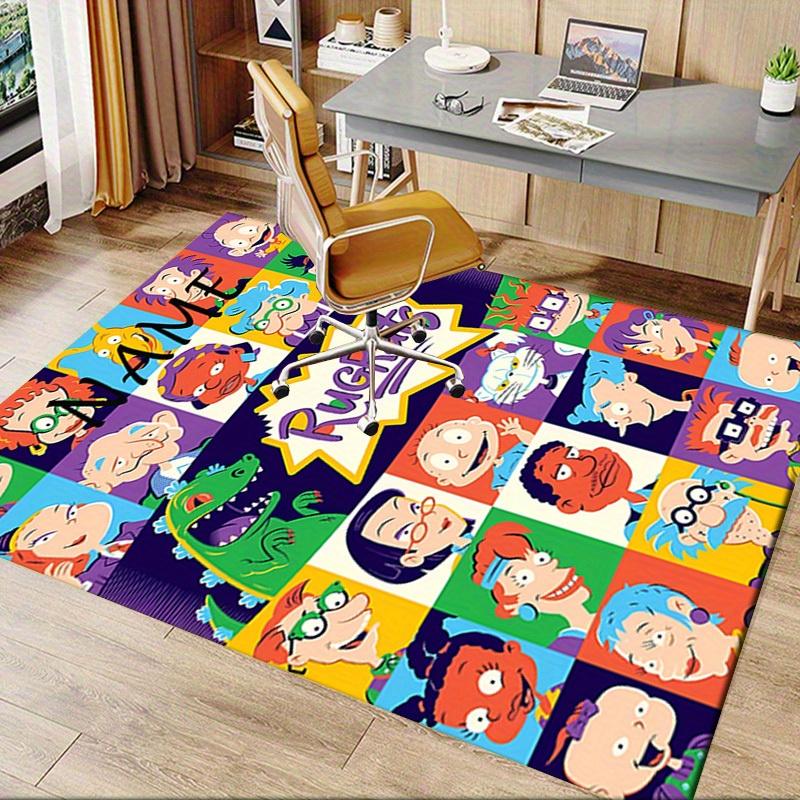 Rugrats, Characters, Cartoon Office Carpet Soft Polyester Entrance Carpet Washable Non slip Machine