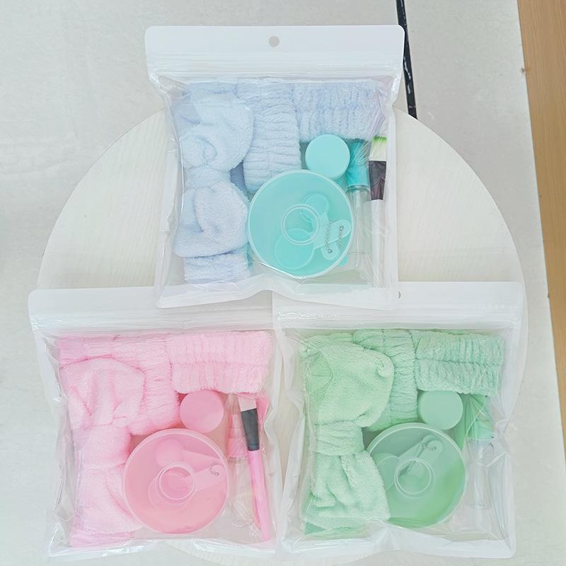 Includes Face Wash Headband Wrist Strap Spray & Facial Mask Bowl 12 Pcs Travel Cosmetic Kit with Leak Proof Bottles Set