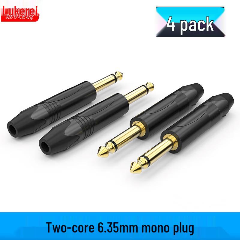 ROOKERY 6.35mm TS Right-Angle Audio Solder Plug