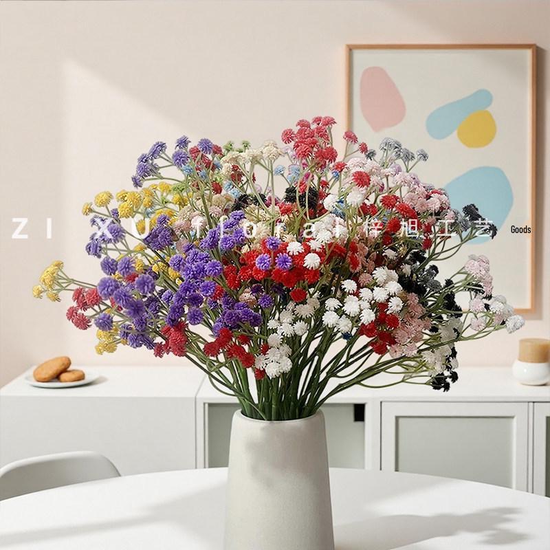 Soft Feel Gypsophila Bouquet: Faux Flowers for Wedding Decor and Floral Art