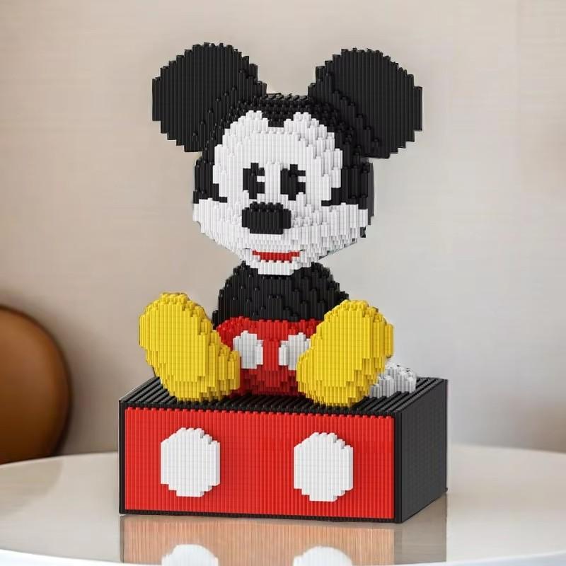 Disney Mickey Mouse Building Blocks Toy Sitting in Drawer Mickey Mouse Building Blocks Toy Connecting Building Blocks Birthday Gift