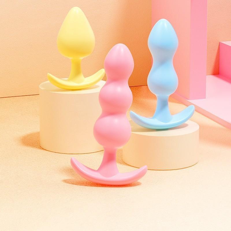 3PCS Butt Plug Masturbation Anals Plug Vaginal Plug For Different Size Erotic Anus Plug Adult Sex Toys Woman Men Anal Dilator 18
