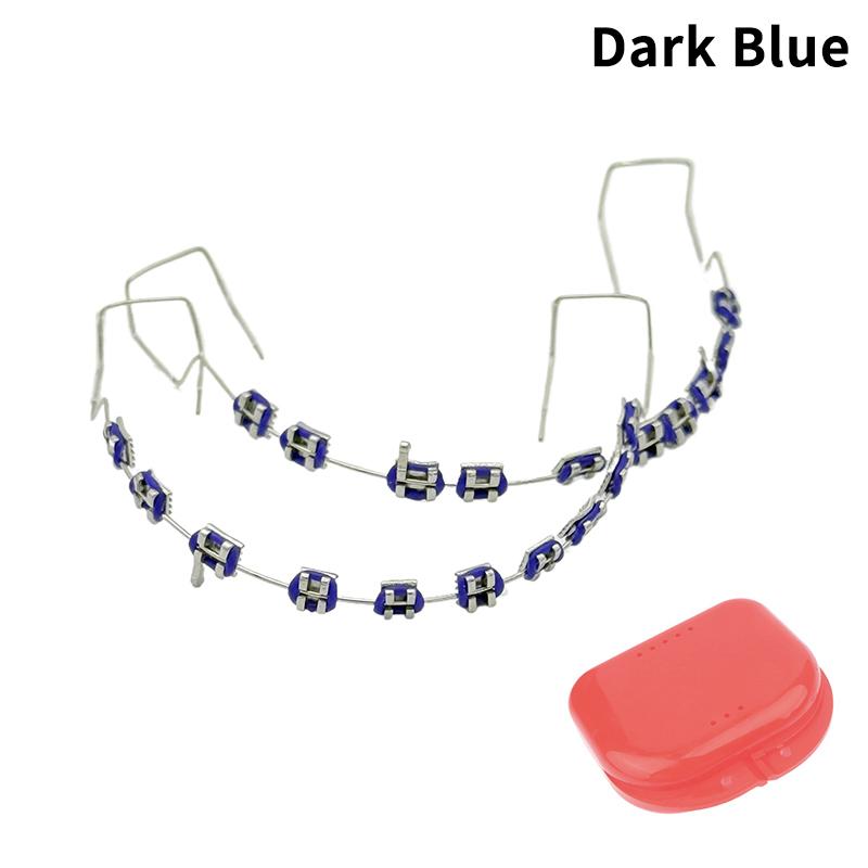 1 Pair Temporary Tooth Decoration With Metal Wires Multicolour Metal Bracket Orthodontic Ligature Ties Dentist Material