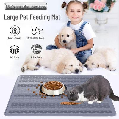 Extra Large Non-Slip Silicone Pet Mat - Cat Litter & Feeding Placemat